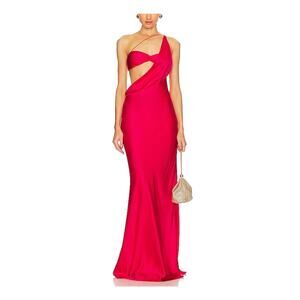 The Sei Cutout Pink Asymmetrical Cowl Bias Gown Size 4